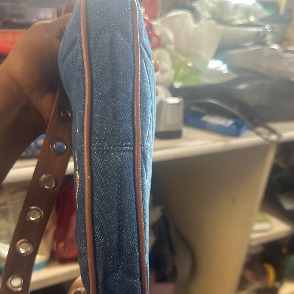 Bag in Blue and Tan - Picture 5 of 6